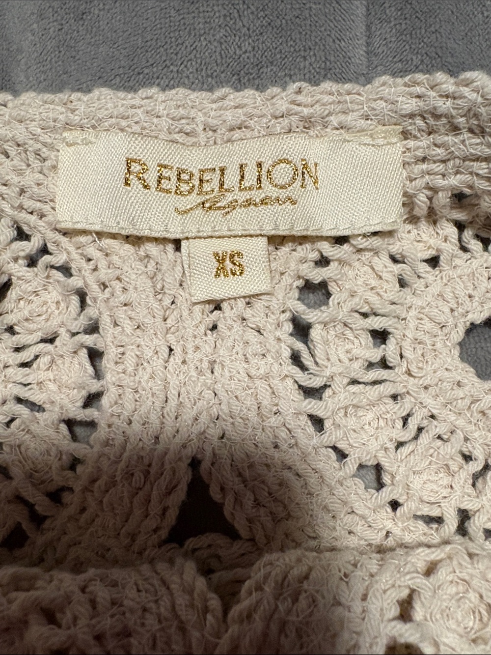 NWOT Crochet Tank Sz. XS - Picture 4 of 4